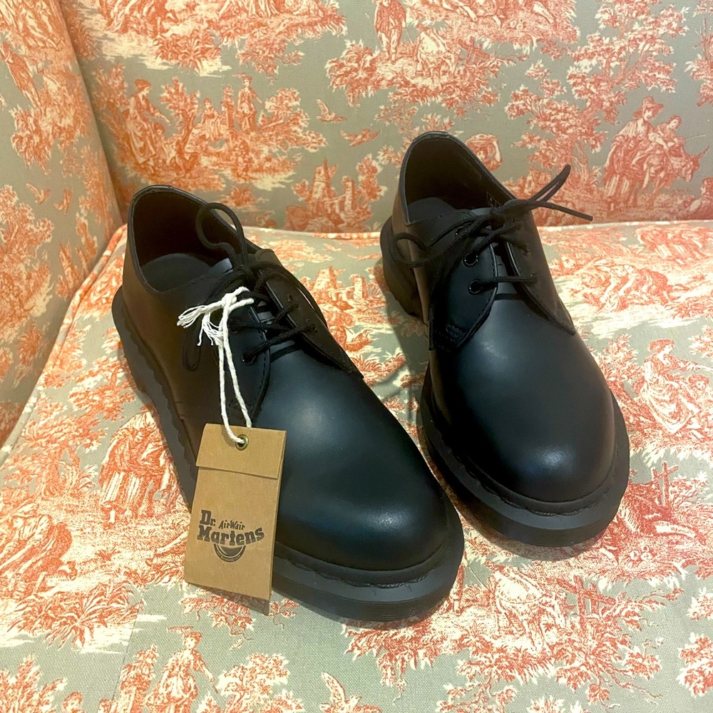 Dr Martens Size 5 Leather Oxford 1461 Black Mono unisex
